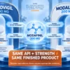 Modvigil 200mg and Modalert 200mg both contain modafinil 200mg but remain separate branded products