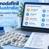 Armodafinil online product verification showing medicine identity, strength and Australian regulatory checks